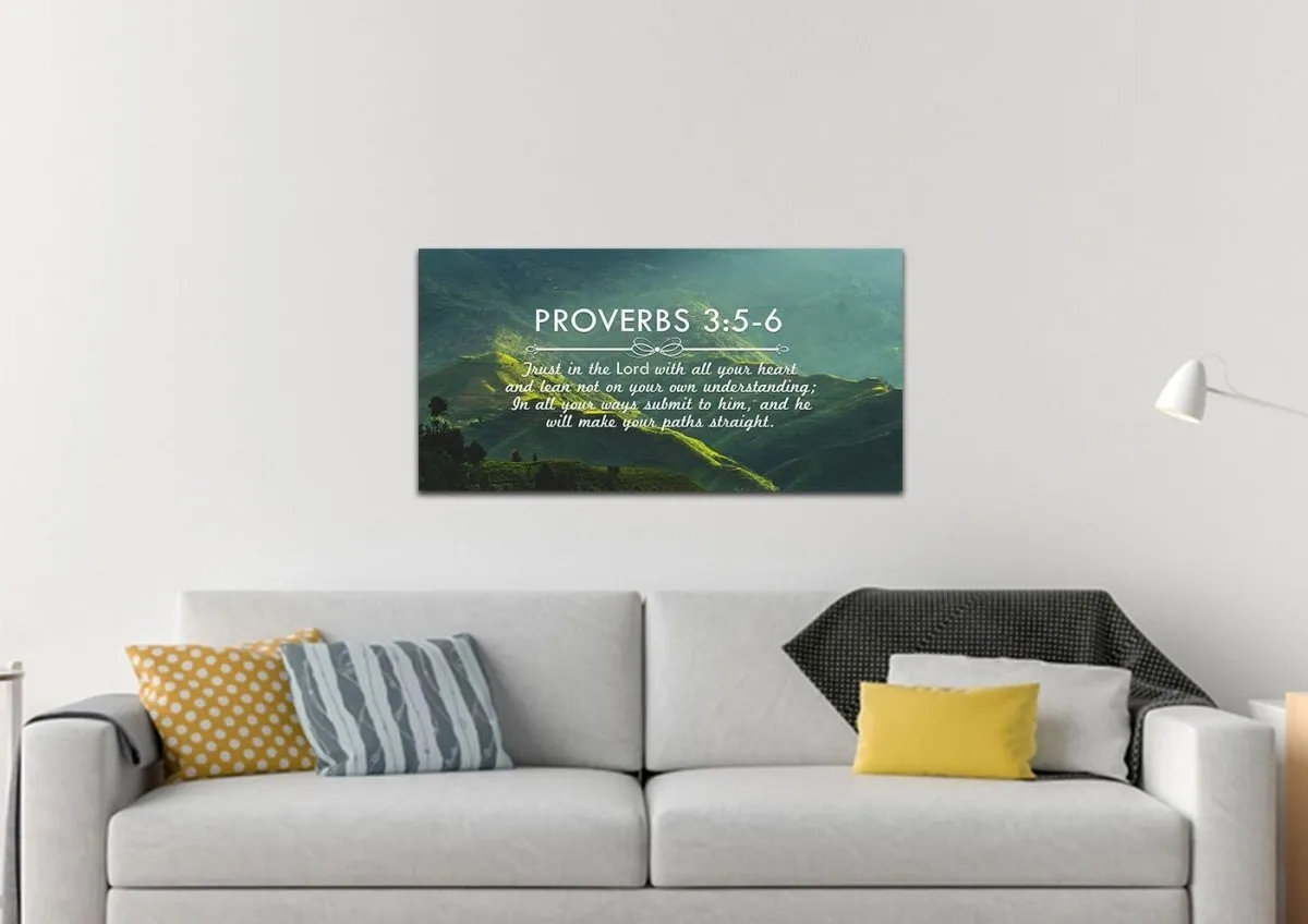 Proverbs 35-6 Niv #51 Bible Verse Canvas Wall Art - Christian Canvas Wall Art