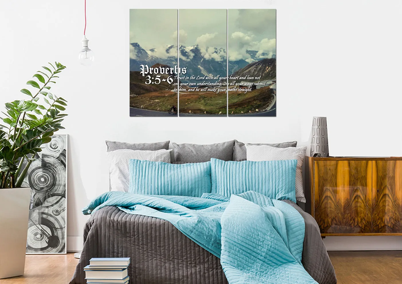 Proverbs 35-6 Niv #52 Bible Verse Canvas Wall Art - Christian Canvas Wall Art