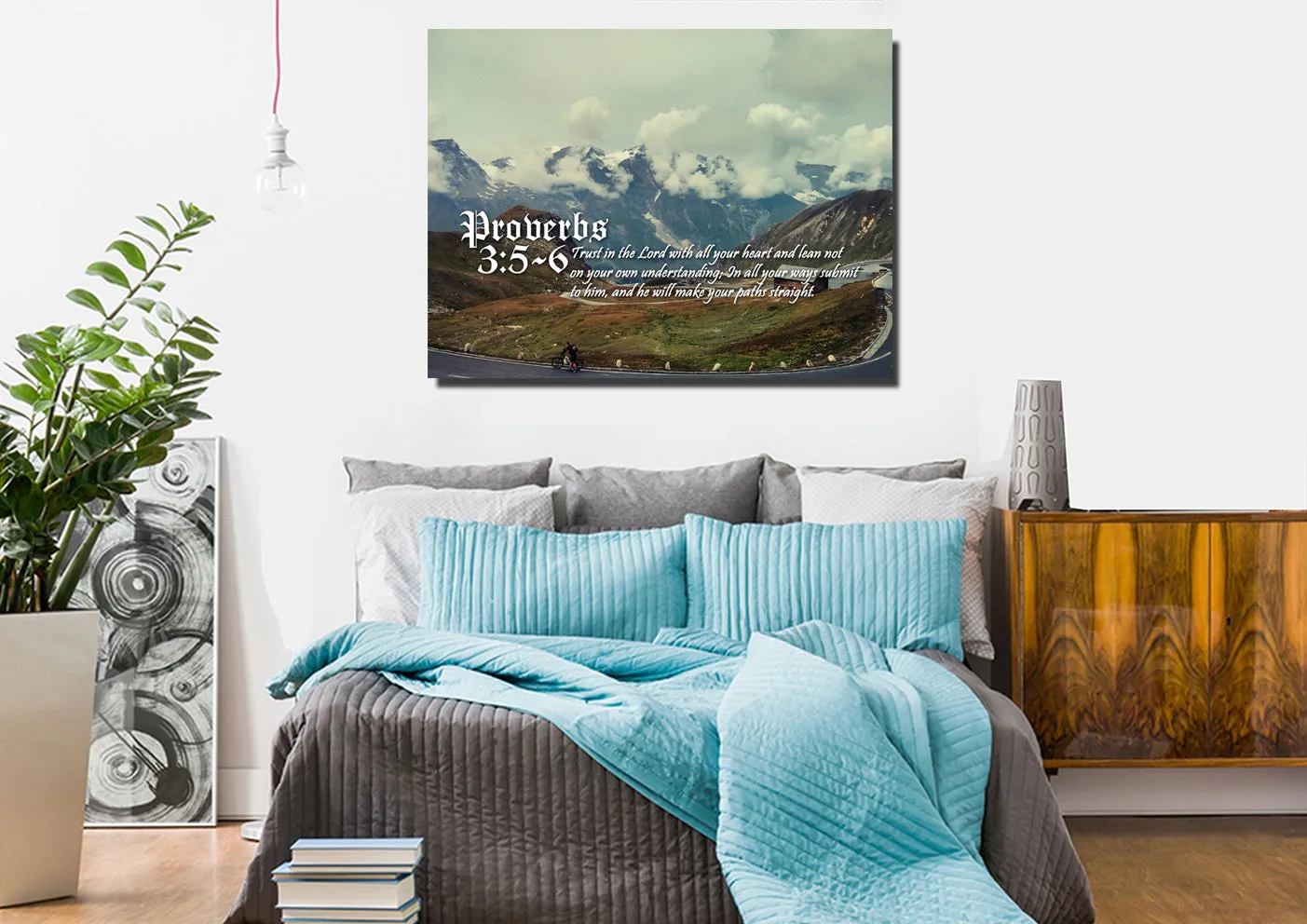 Proverbs 35-6 Niv #52 Bible Verse Canvas Wall Art - Christian Canvas Wall Art