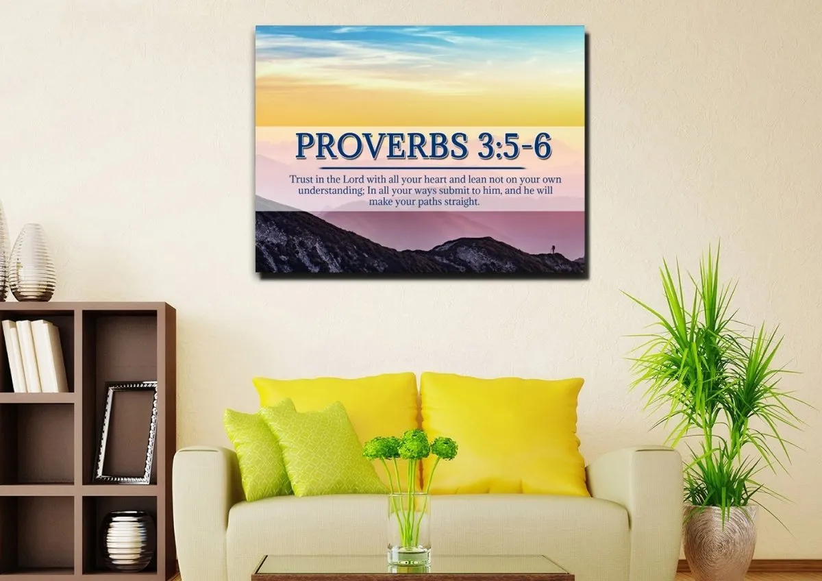 Proverbs 35-6 Niv #55 Bible Verse Canvas Wall Art - Christian Canvas Wall Art