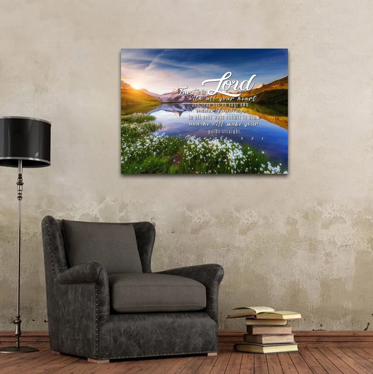 Proverbs 35-6 Niv - Christian Canvas Wall Art