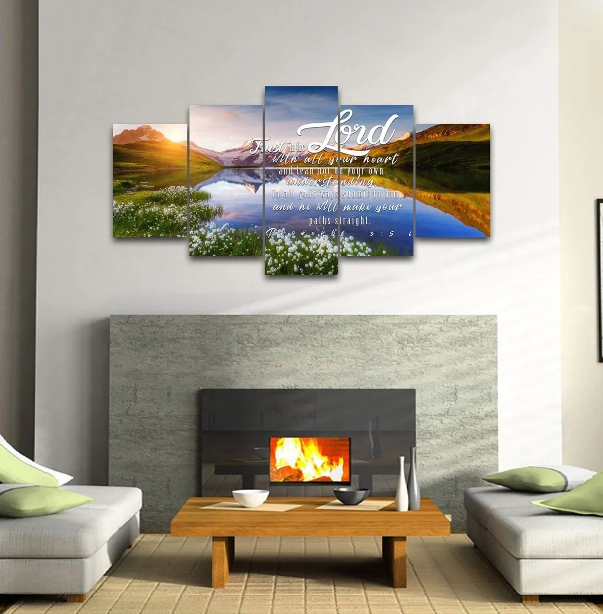 Proverbs 35-6 Niv - Christian Canvas Wall Art