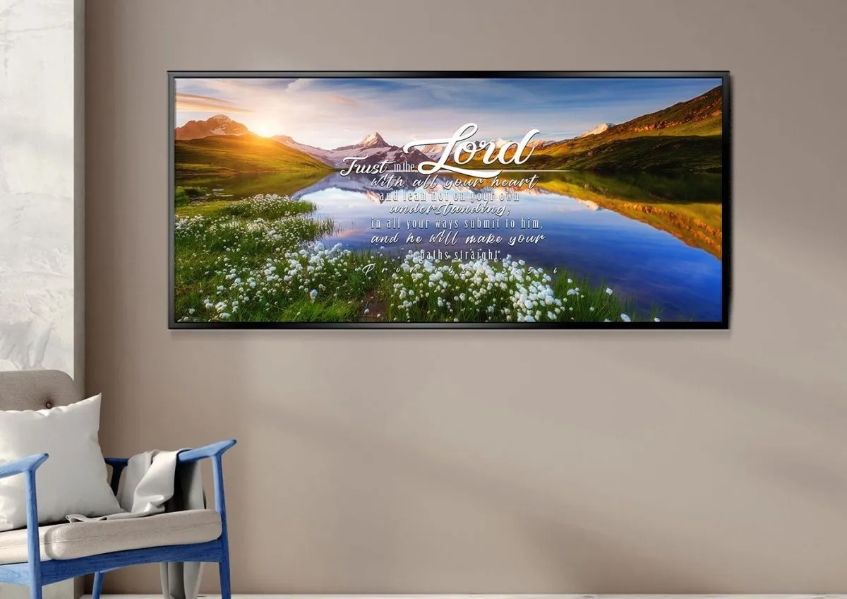 Proverbs 35-6 Niv - Christian Canvas Wall Art