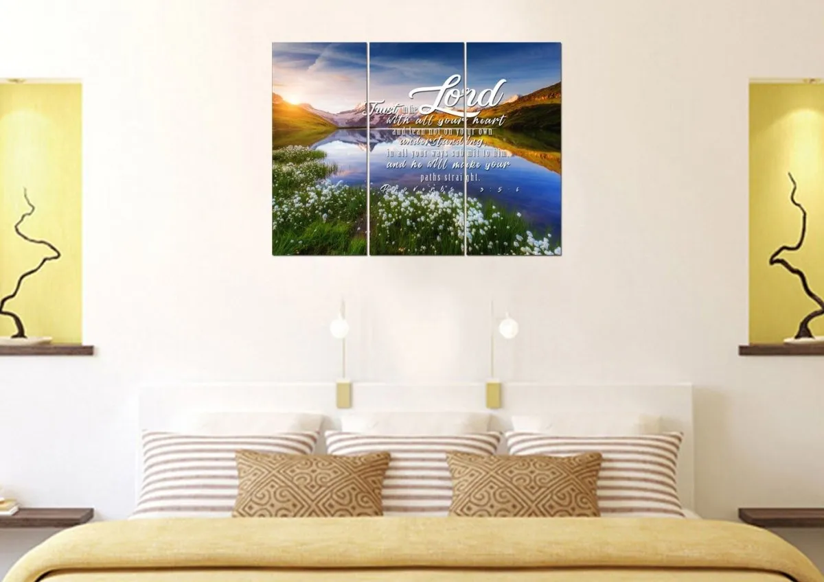 Proverbs 35-6 Niv - Christian Canvas Wall Art