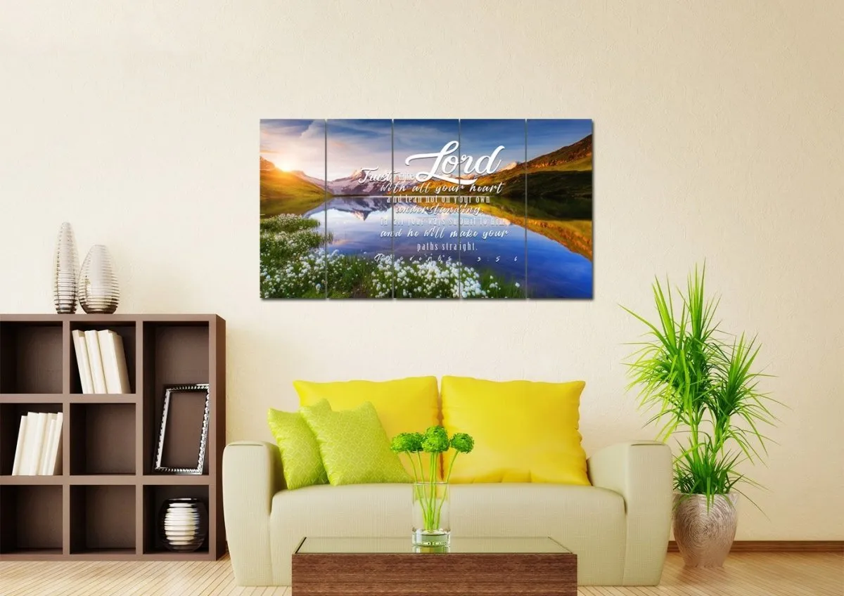 Proverbs 35-6 Niv - Christian Canvas Wall Art
