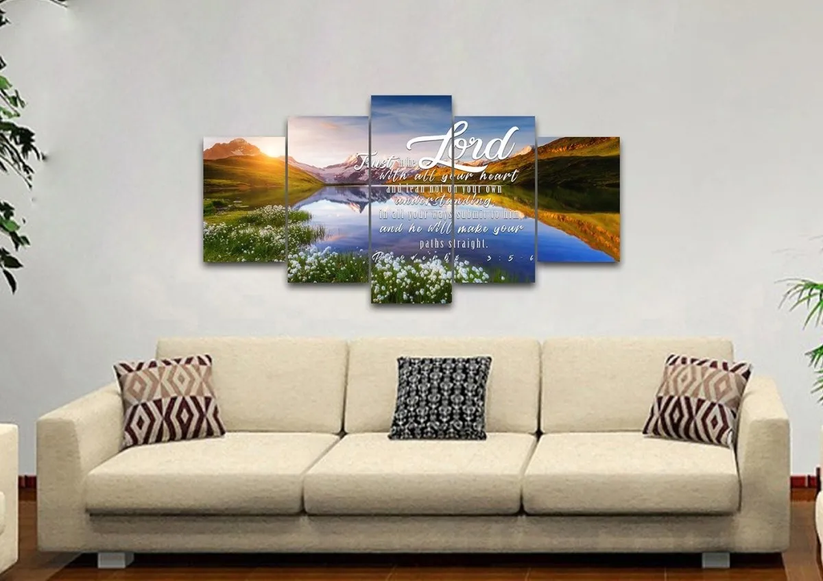 Proverbs 35-6 Niv - Christian Canvas Wall Art