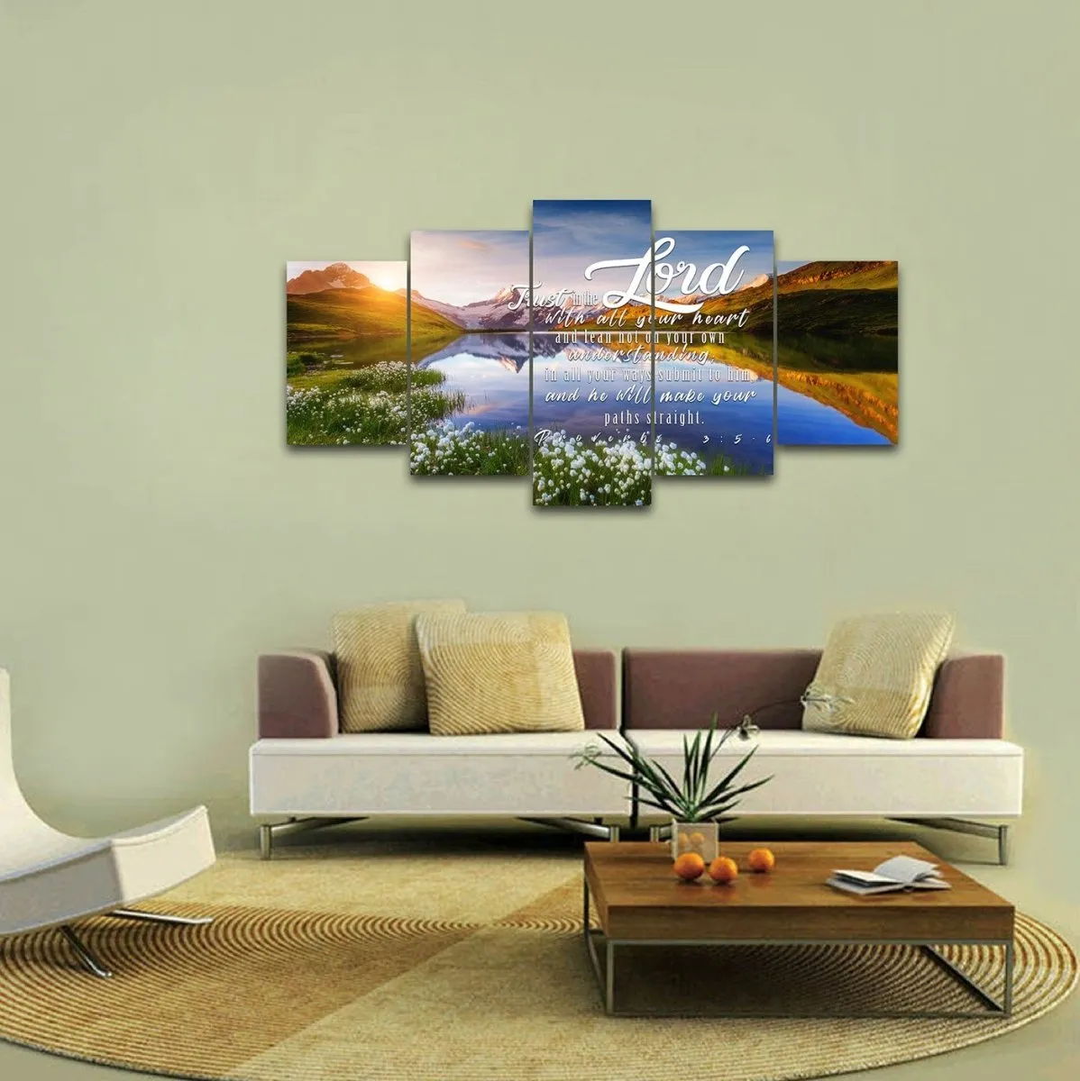 Proverbs 35-6 Niv - Christian Canvas Wall Art