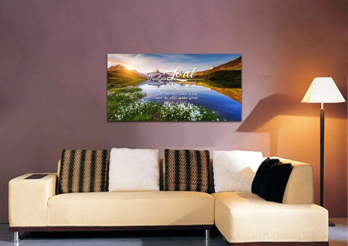 Proverbs 35-6 Niv - Christian Canvas Wall Art