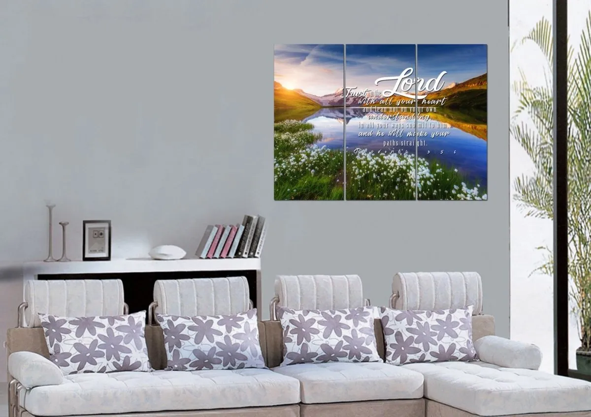 Proverbs 35-6 Niv - Christian Canvas Wall Art