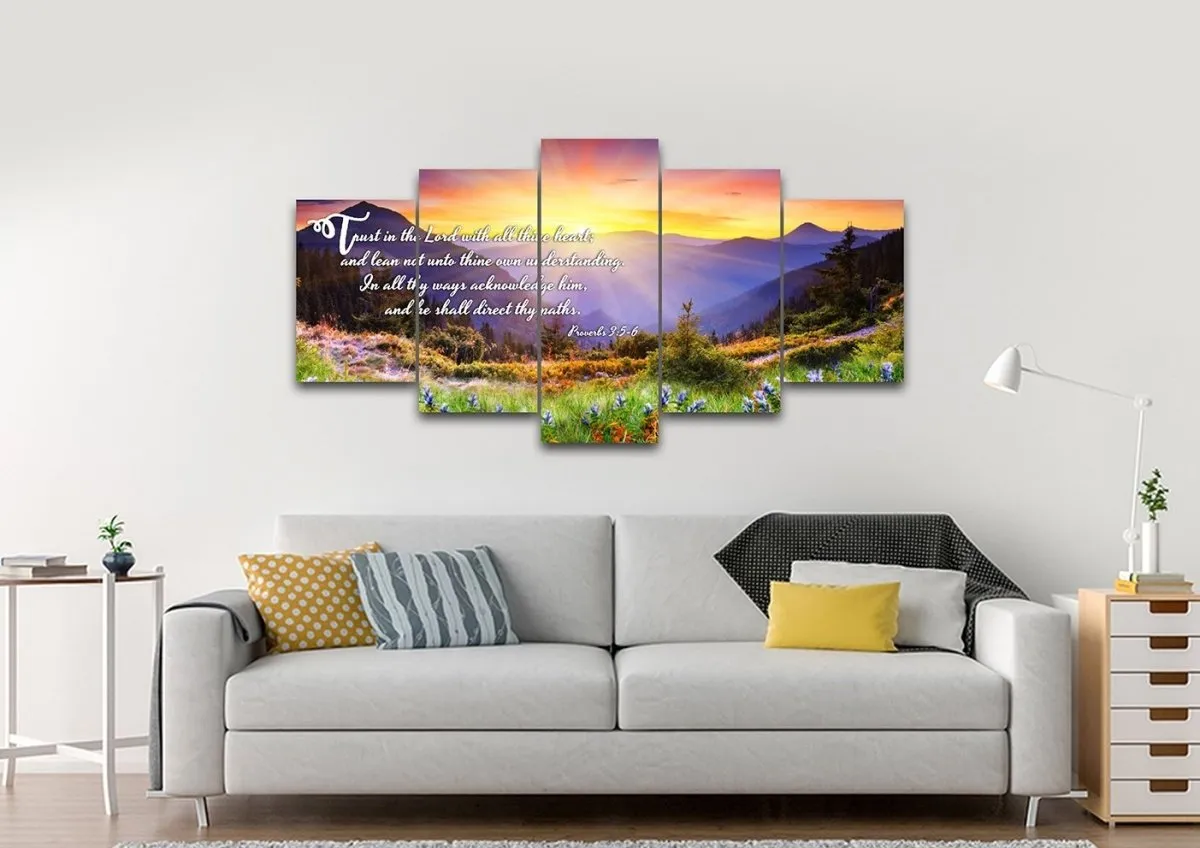Proverbs 35-6 Trust in The Lord Canvas