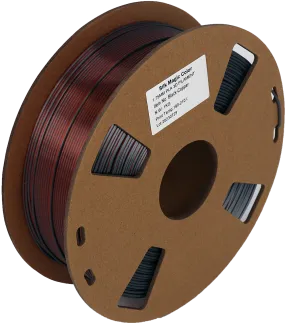 PS Imports PLA 1.75mm x Bicolor Silk Magic-Black-Copper