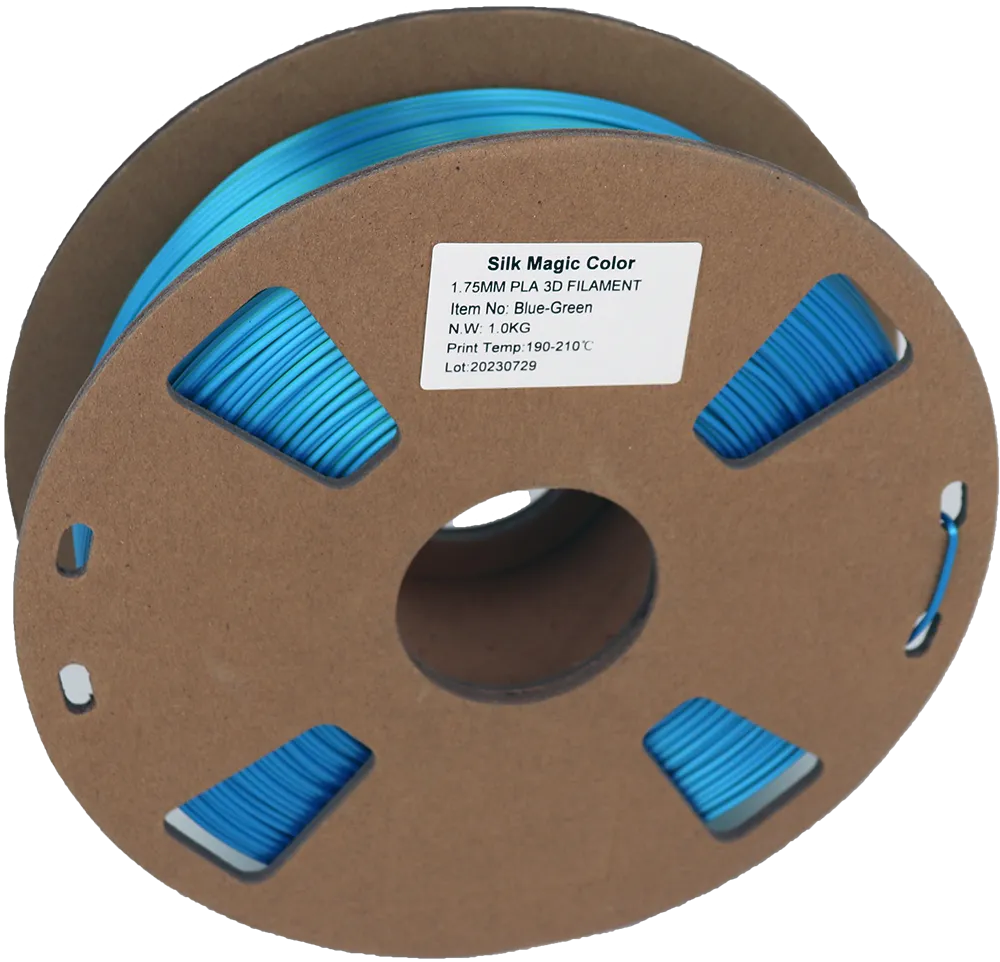 PS Imports PLA 1.75mm x Bicolor Silk Magic-Blue-Green
