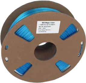 PS Imports PLA 1.75mm x Bicolor Silk Magic-Blue-Green