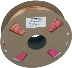 PS Imports PLA 1.75mm x Bicolor Silk Magic-Gold-RoseRed