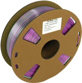 PS Imports PLA 1.75mm x Bicolor Silk Magic-Purplered-Green