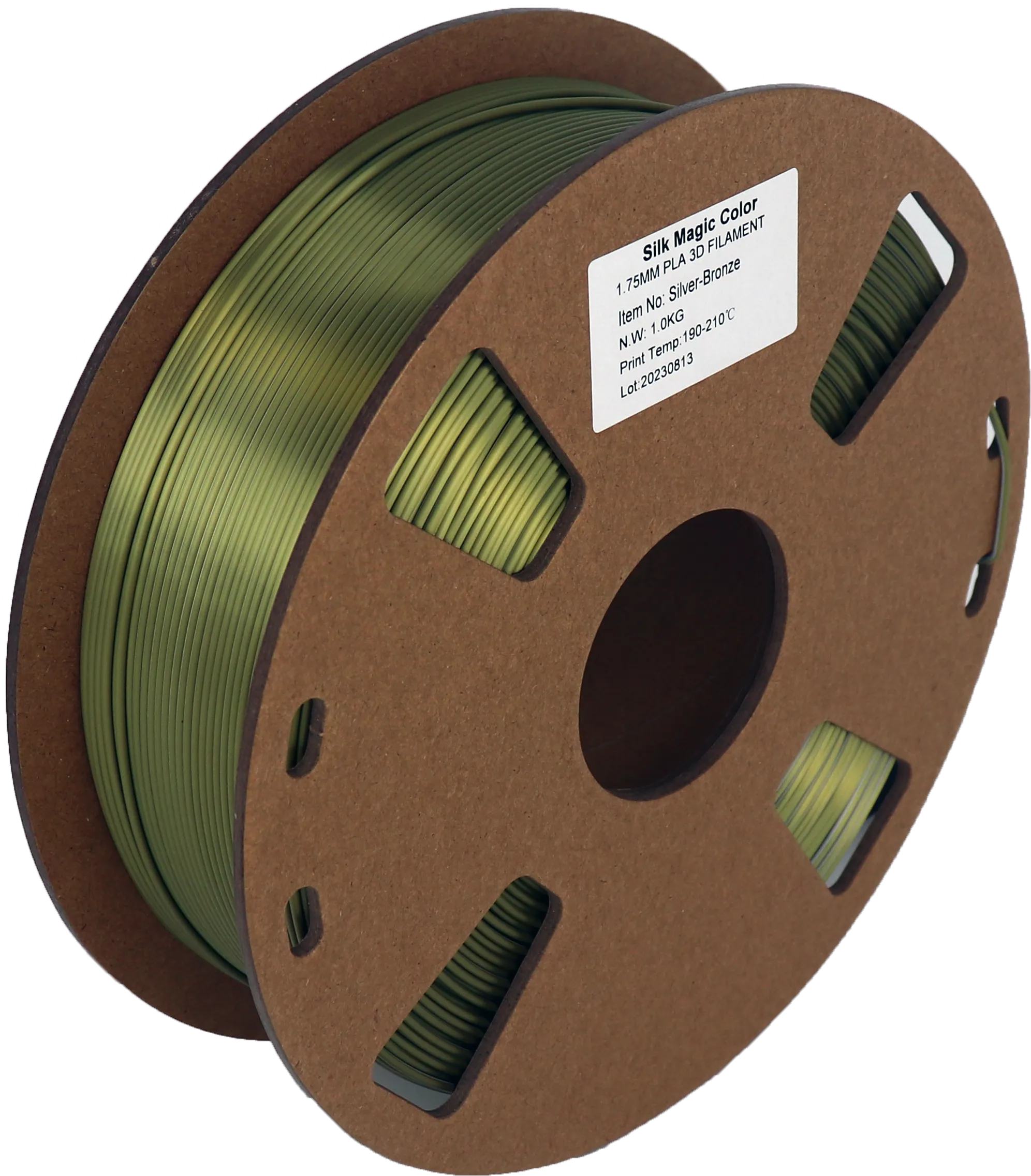 PS Imports PLA 1.75mm x Bicolor Silk Magic-Silver-Bronze