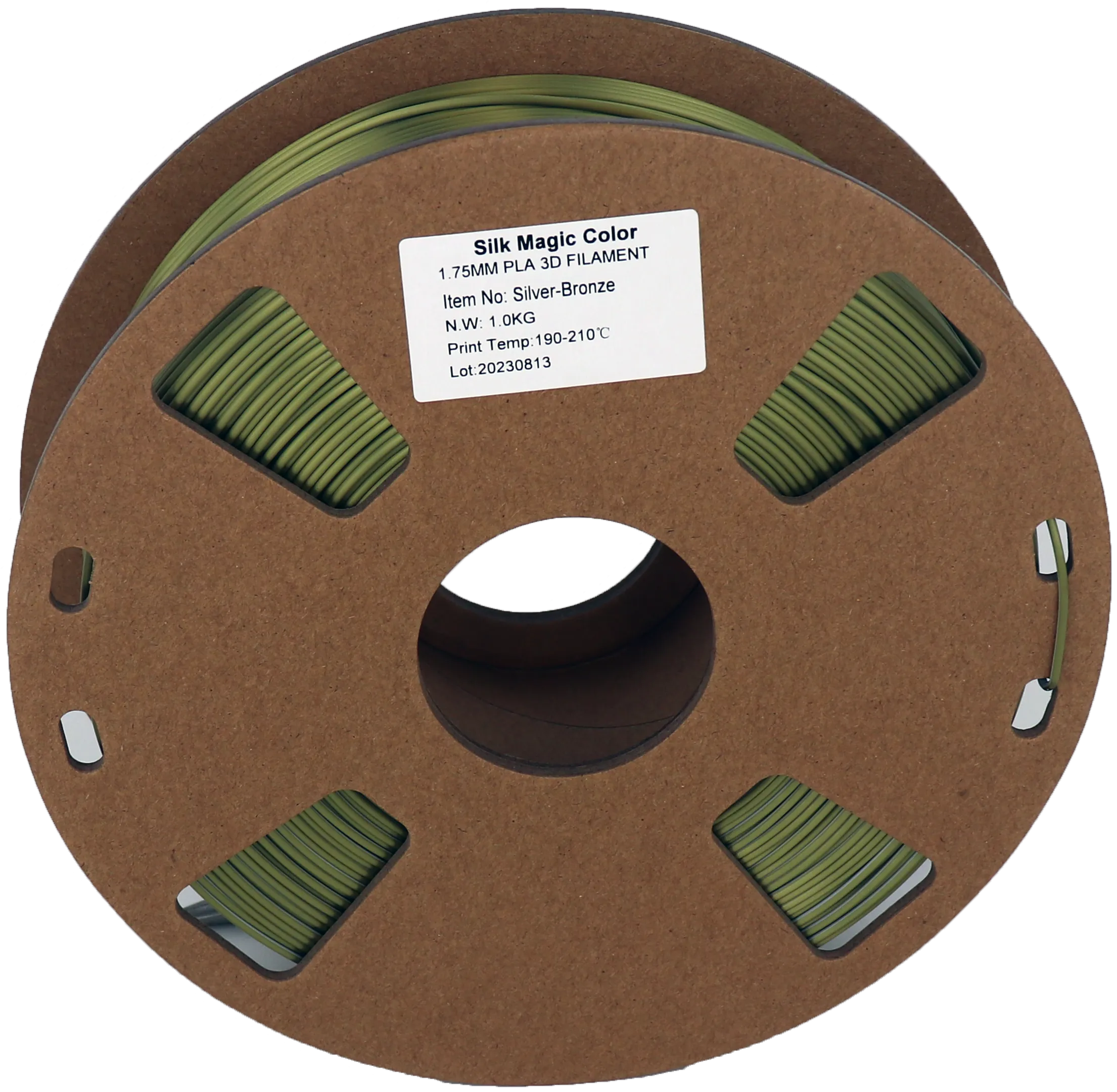 PS Imports PLA 1.75mm x Bicolor Silk Magic-Silver-Bronze