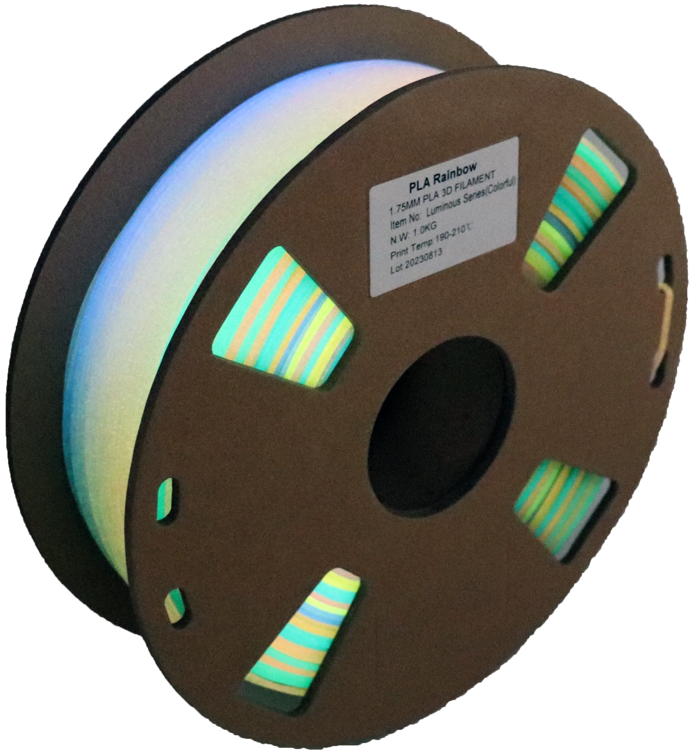 PS Imports PLA 1.75mm x Rainbow Luminous Rainbow-Colorful