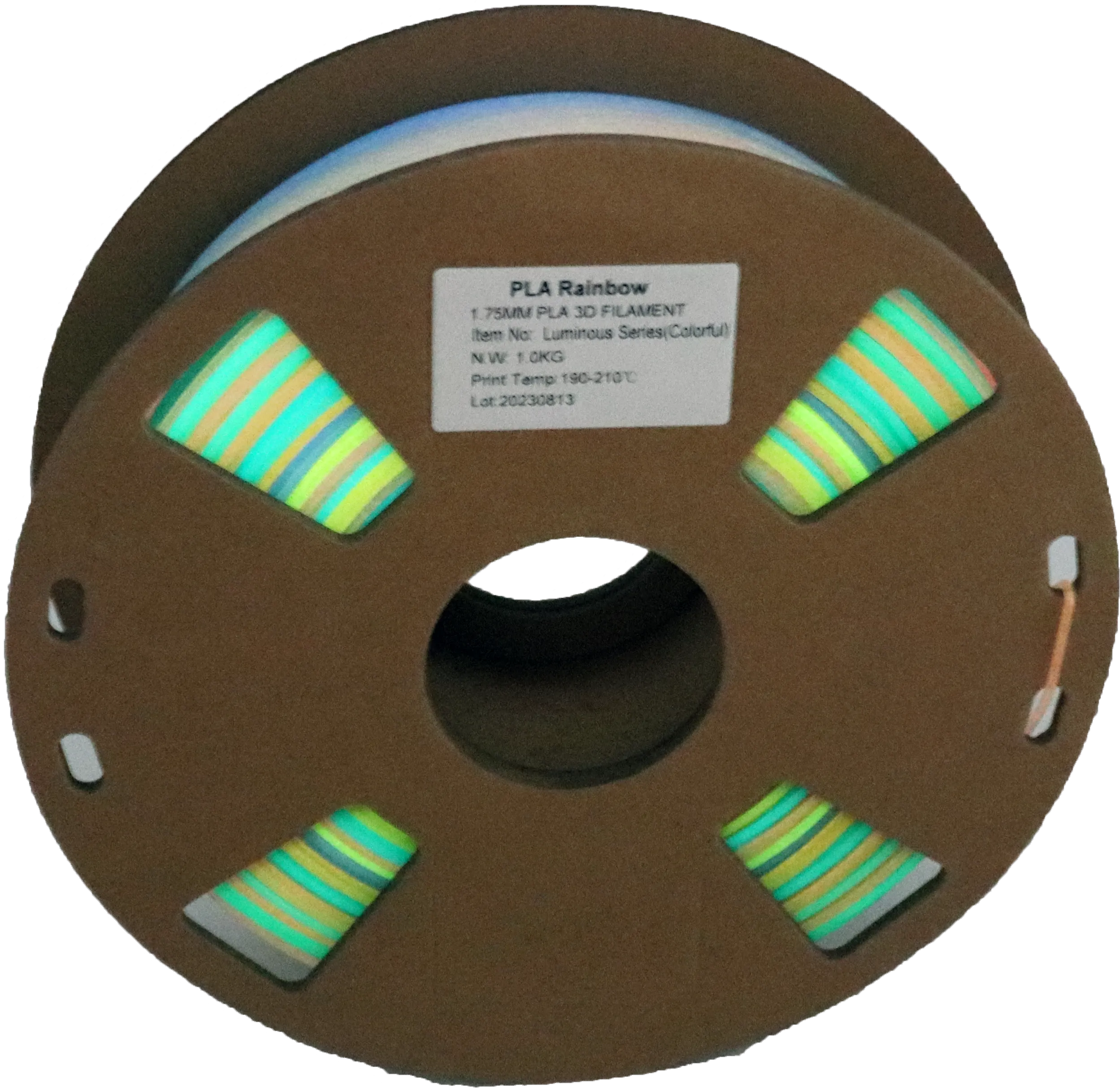 PS Imports PLA 1.75mm x Rainbow Luminous Rainbow-Colorful