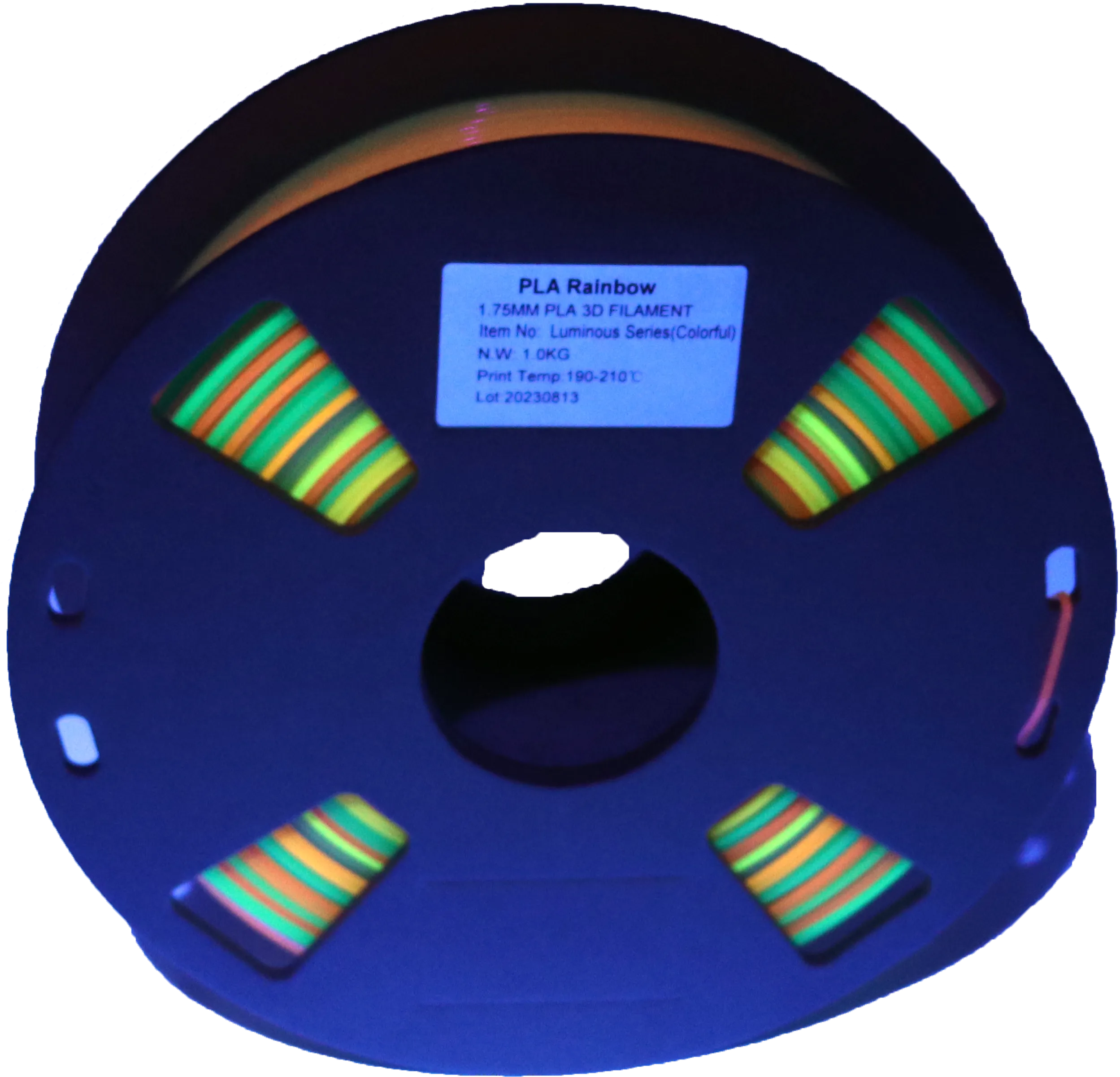 PS Imports PLA 1.75mm x Rainbow Luminous Rainbow-Colorful
