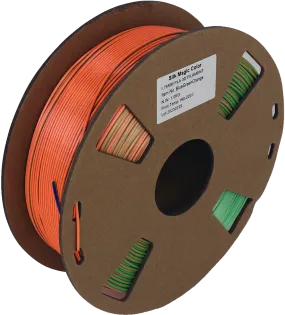 PS Imports PLA 1.75mm x TriColor Silk Magic-Blue-Green-Orange