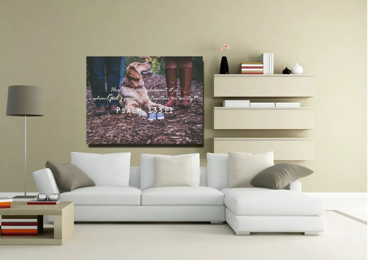Psalm 1331 Canvas Wall Art Print - Christian Canvas Wall Art