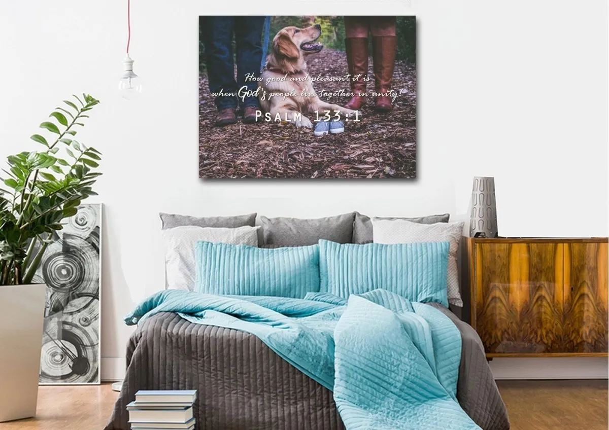 Psalm 1331 Canvas Wall Art Print - Christian Canvas Wall Art