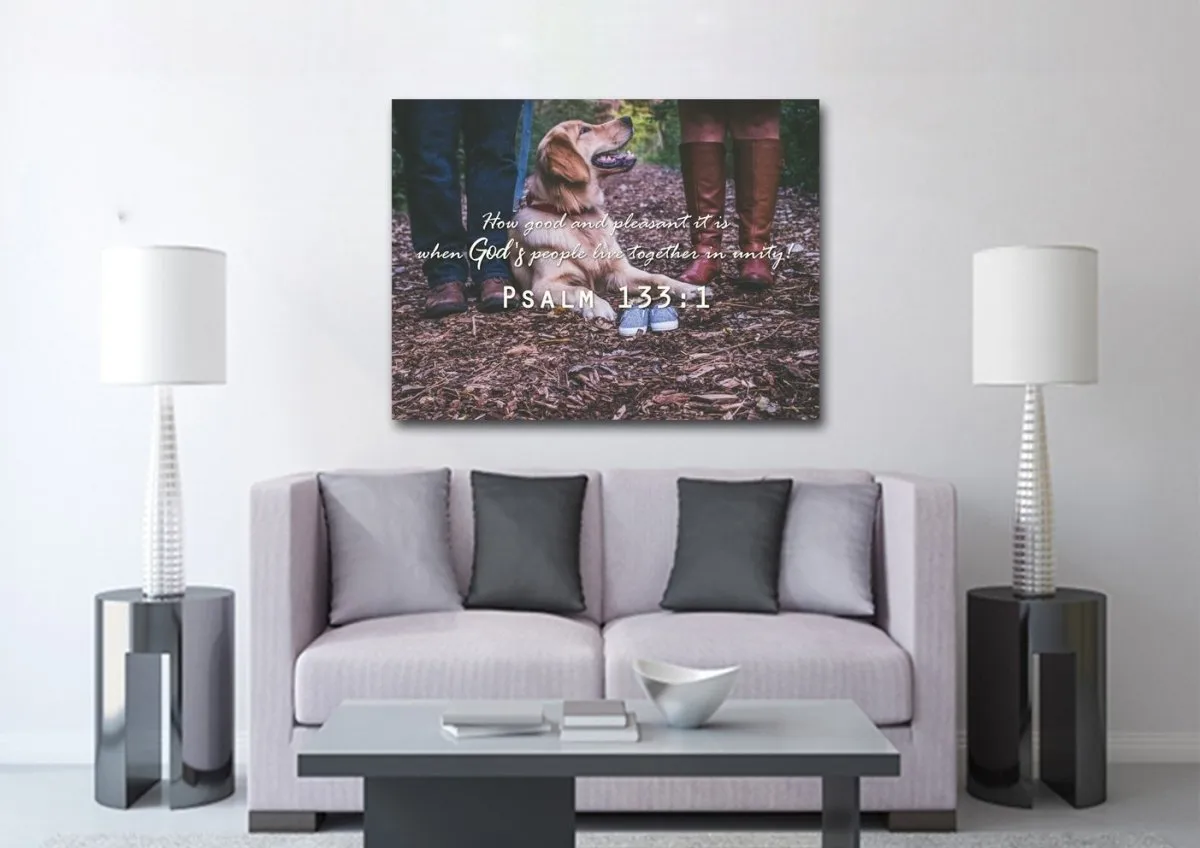 Psalm 1331 Canvas Wall Art Print - Christian Canvas Wall Art