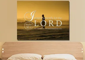 Psalm 401 I Waited Patiently For The Lord Canvas Wall Art Print - Christian Canvas Wall Art Psalm 401 I Waited Patiently For The Lord Canvas Wall Art Print - Christian Canvas Wall Art