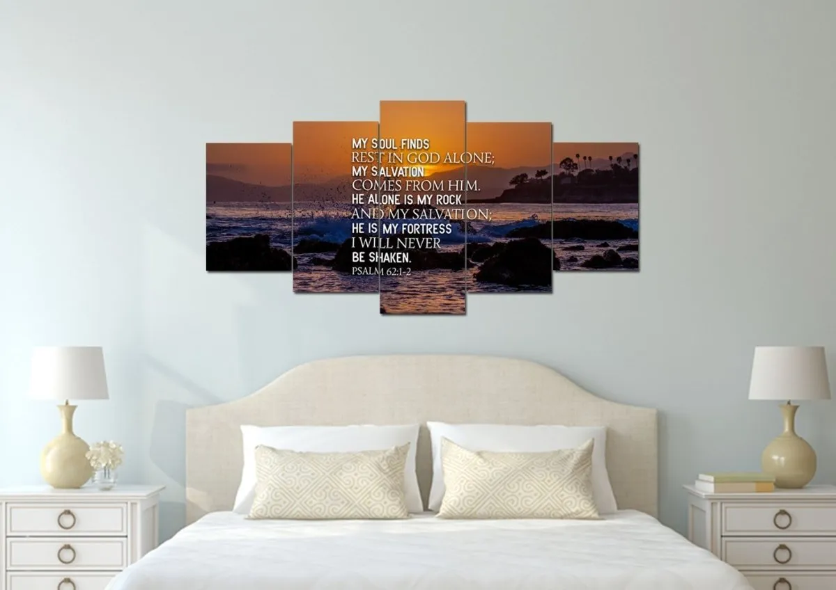 Psalm 621-2 Canvas Wall Art Print - Christian Canvas Wall Art