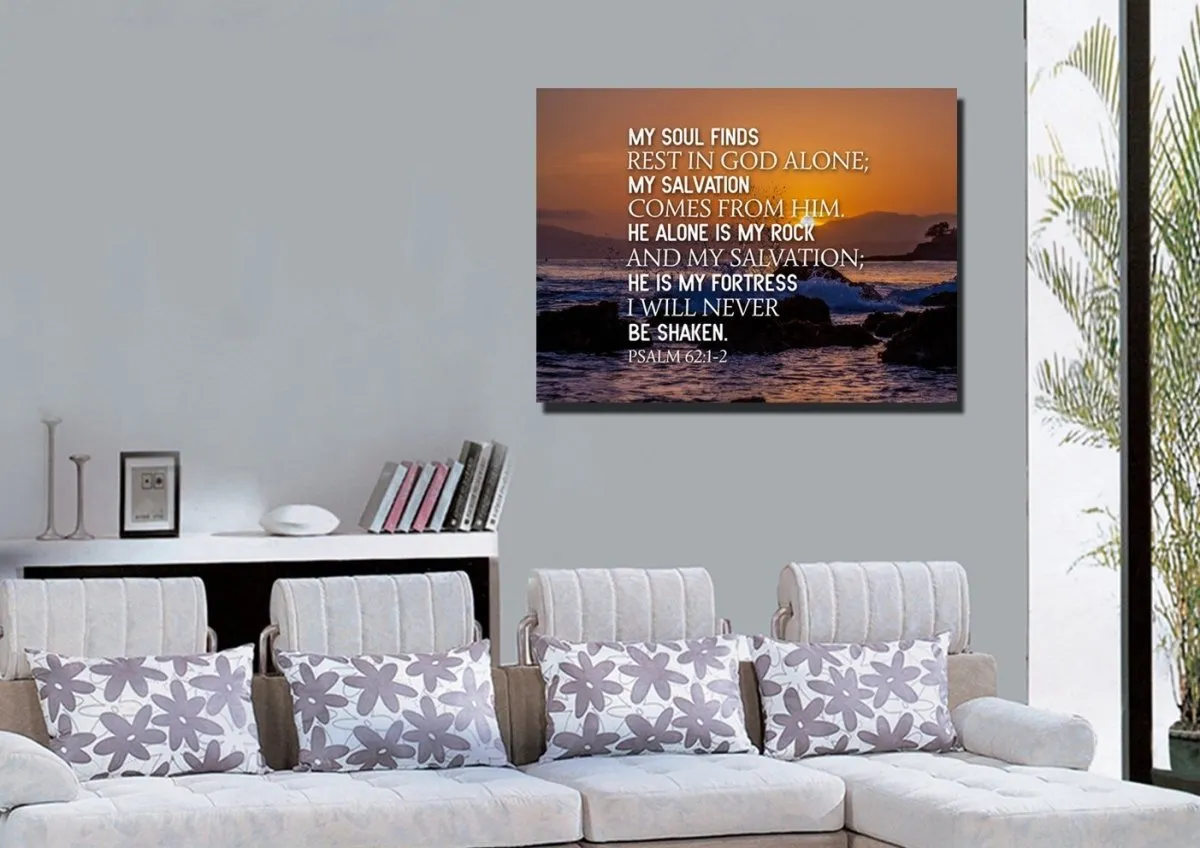 Psalm 621-2 Canvas Wall Art Print - Christian Canvas Wall Art