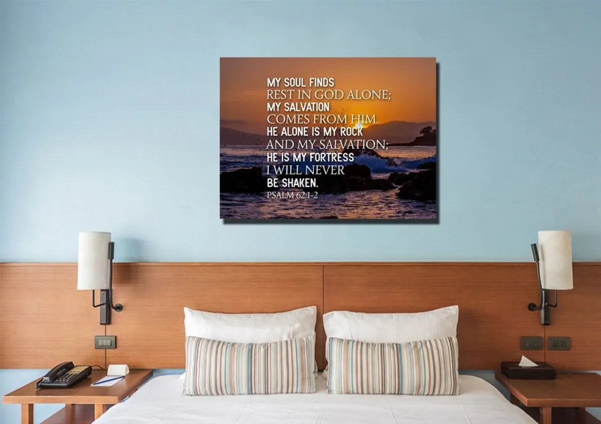Psalm 621-2 Canvas Wall Art Print - Christian Canvas Wall Art