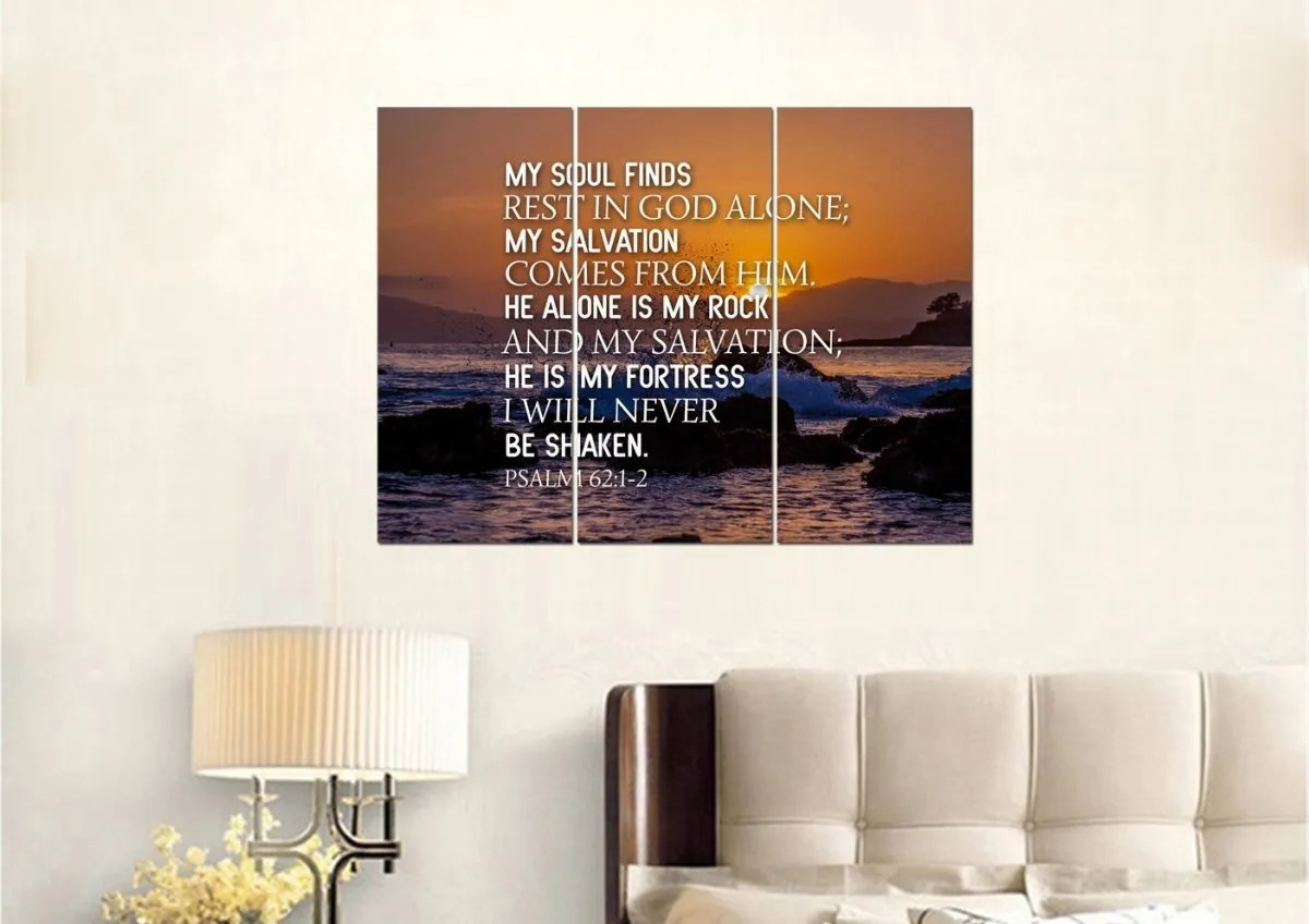 Psalm 621-2 Canvas Wall Art Print - Christian Canvas Wall Art