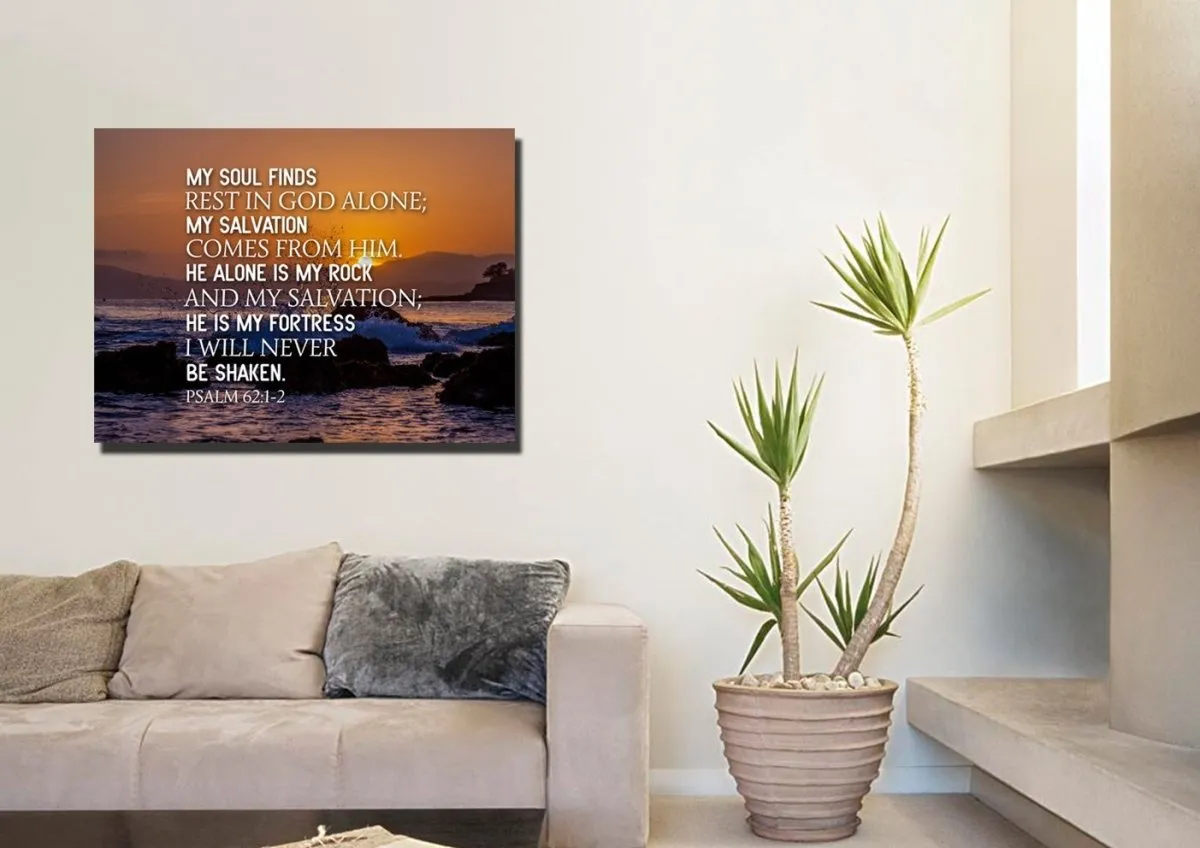 Psalm 621-2 Canvas Wall Art Print - Christian Canvas Wall Art