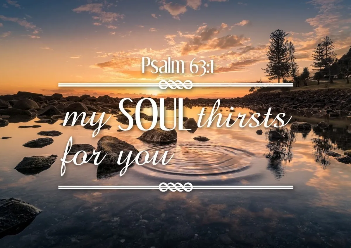Psalm 631 My Soul Thirsts For You Canvas Wall Art Print - Christian Canvas Wall Art