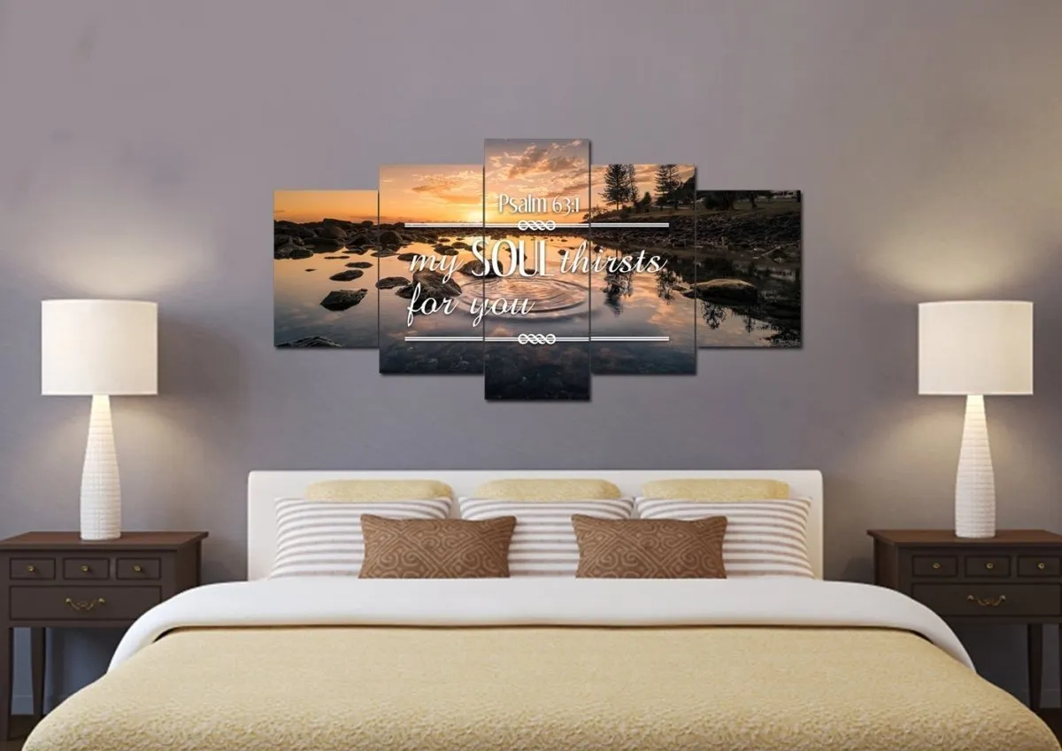 Psalm 631 My Soul Thirsts For You Canvas Wall Art Print - Christian Canvas Wall Art