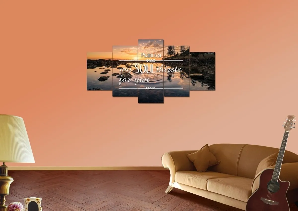 Psalm 631 My Soul Thirsts For You Canvas Wall Art Print - Christian Canvas Wall Art