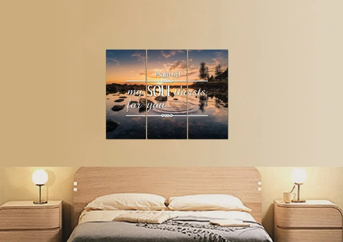Psalm 631 My Soul Thirsts For You Canvas Wall Art Print - Christian Canvas Wall Art