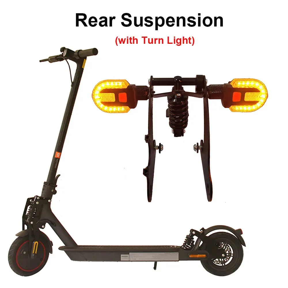Rear Shock Absorber Suspension Turn Signal Light for Xiaomi Scooter M365 Rear Fork Damper Upgrade Skateboard PRO DIY Accessories