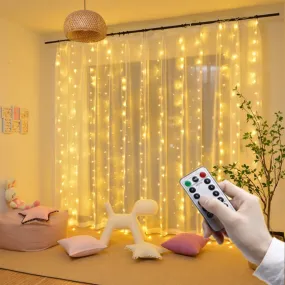 Remote LED String Lights Curtain, USB/Battery Fairy Lights, Garland Led, Great for Wedding Party Christmas Decoration