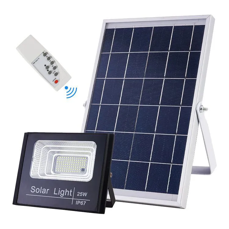 Solar Flood Light - 25 Watt With Remote - TTSFL25W