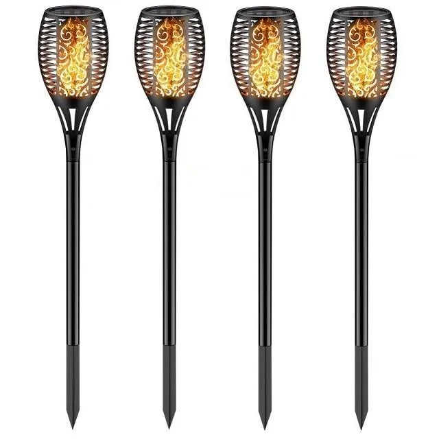 Solar Lights Outdoor Decorative - Solar Garden Lights - Landscape Lighting - Flame Light Torch Dancing Flickering Lawn Lamp
