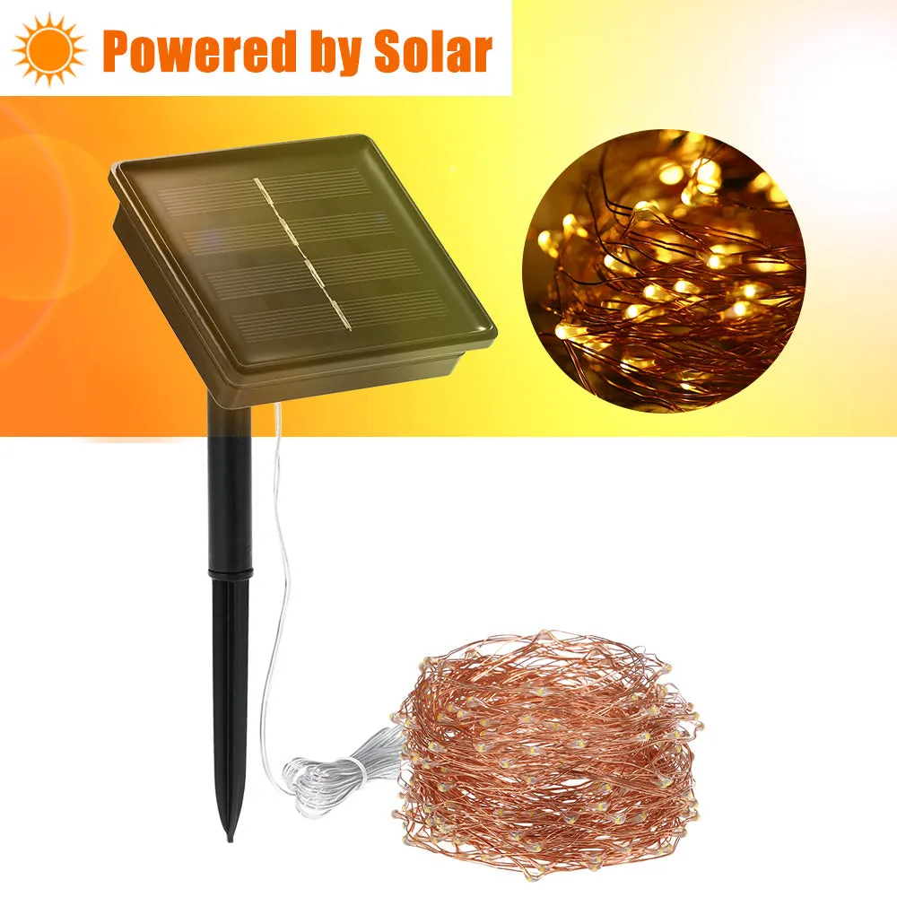 Solar String Lights 72ft 100 LED 8 Modes