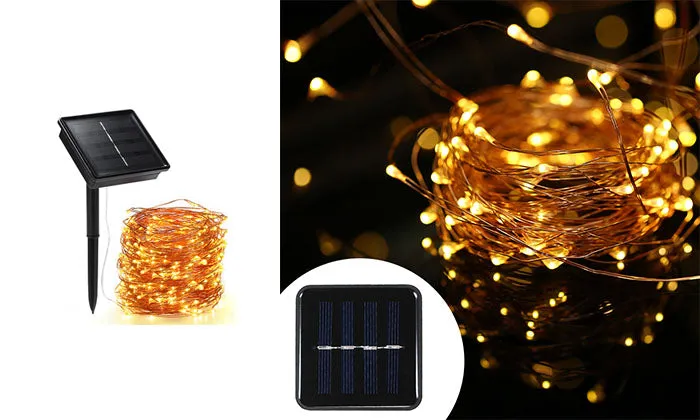 Solar String Lights 72ft 100 LED 8 Modes