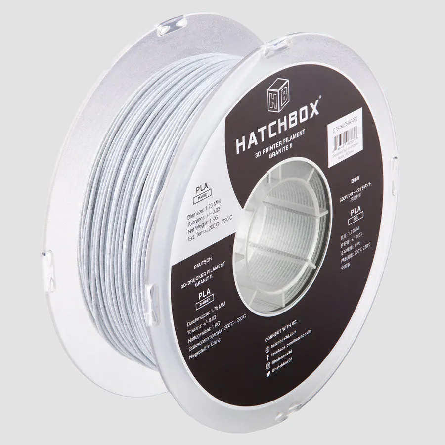 STONE GRANITE ROCK PLA FILAMENT - 1.75MM, 1KG SPOOL
