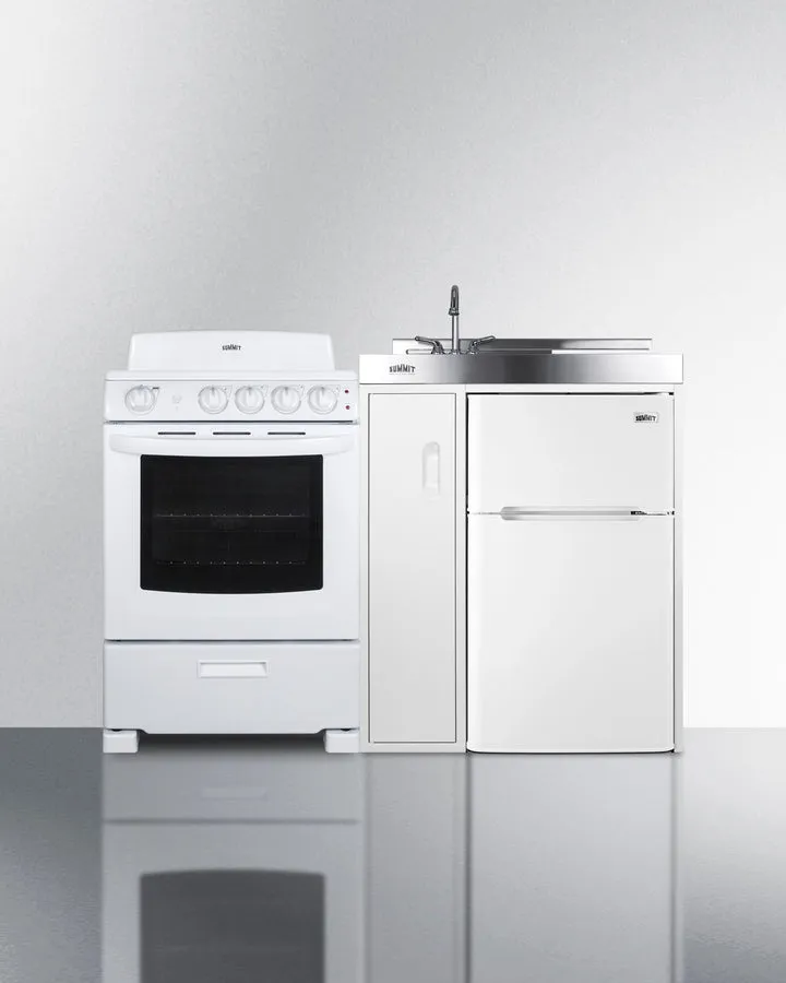 Summit 54" Wide All-in-One Kitchenette with Electric Coil Range - ACK54COILW
