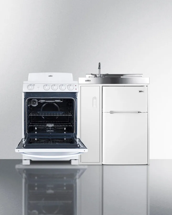 Summit 54" Wide All-in-One Kitchenette with Electric Coil Range - ACK54COILW