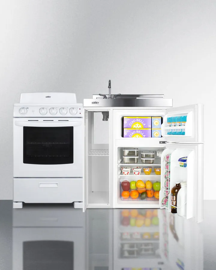 Summit 54" Wide All-in-One Kitchenette with Electric Coil Range - ACK54COILW