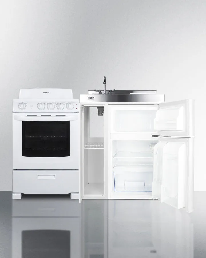 Summit 54" Wide All-in-One Kitchenette with Electric Coil Range - ACK54COILW