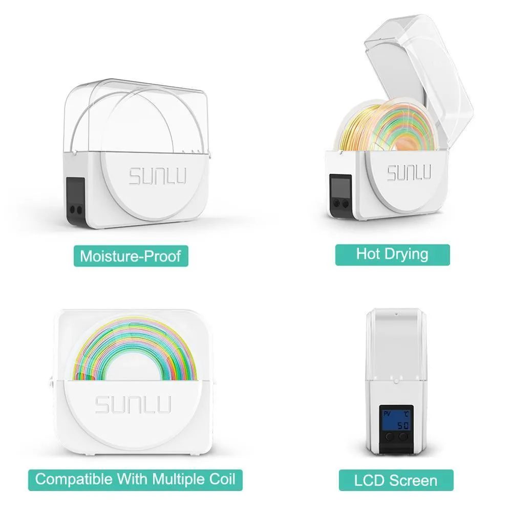 SUNLU Fila Dryer S1 : Upgraded version, Keep Your Filament Dry and Ready to Print